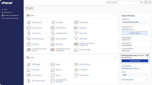 cPanel Tools